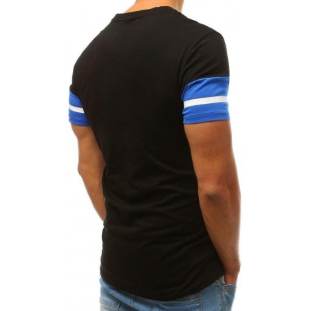 Čierne pánske tričko s potlačou RX3805