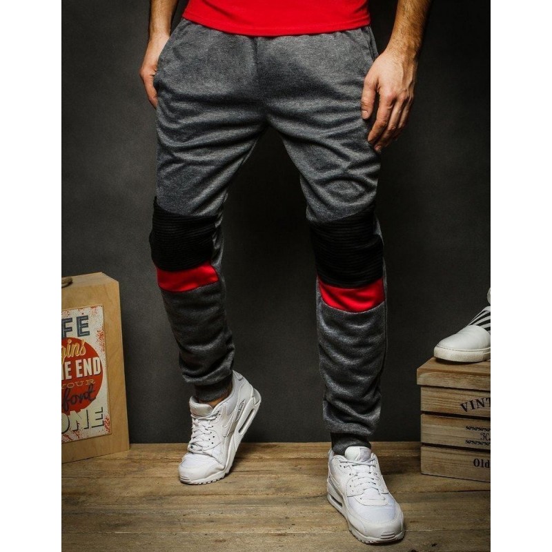 Pánske tmavosivé tepláky UX2269