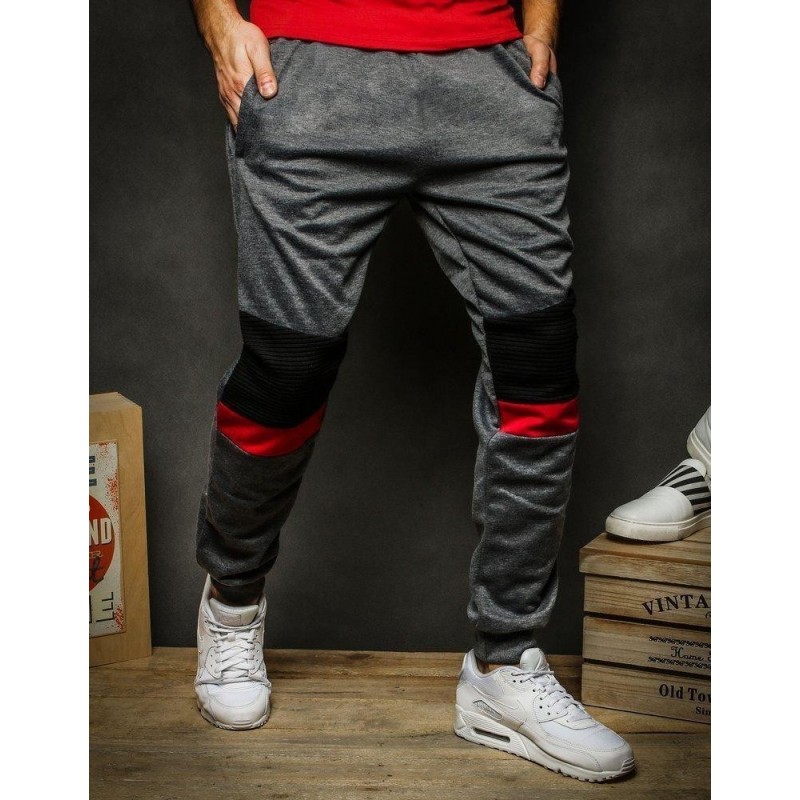 Pánske tmavosivé tepláky UX2269