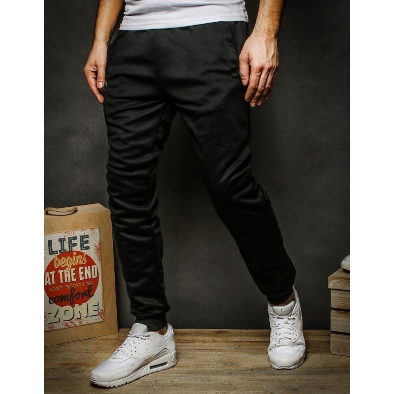 Čierne tepláky pre mužov UX2303