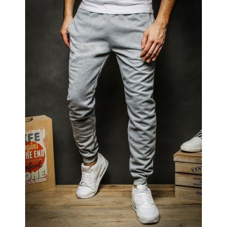 Svetlosivé tepláky pre mužov UX2305