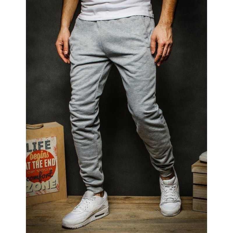 Svetlosivé tepláky pre mužov UX2305