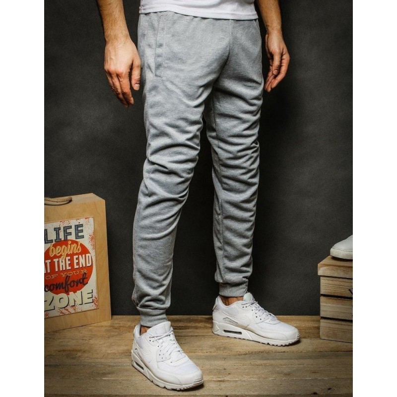 Svetlosivé tepláky pre mužov UX2305