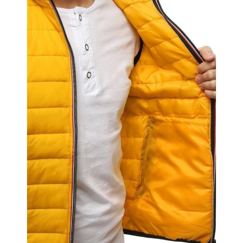 Žltá pánska prešívaná vesta TX3163