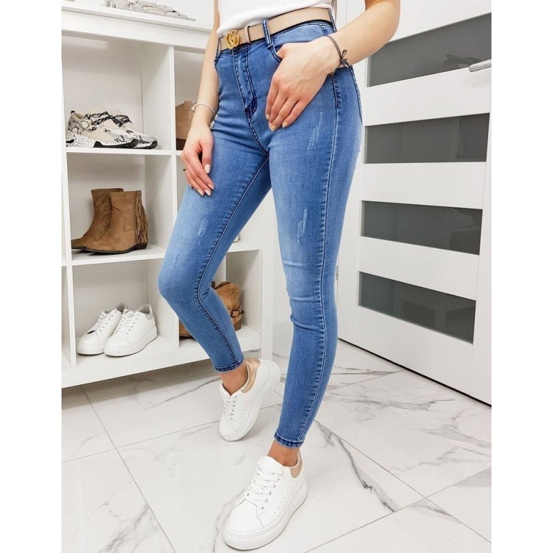 Modré dámske džínsy Skinny FIT SUPREME UY0283