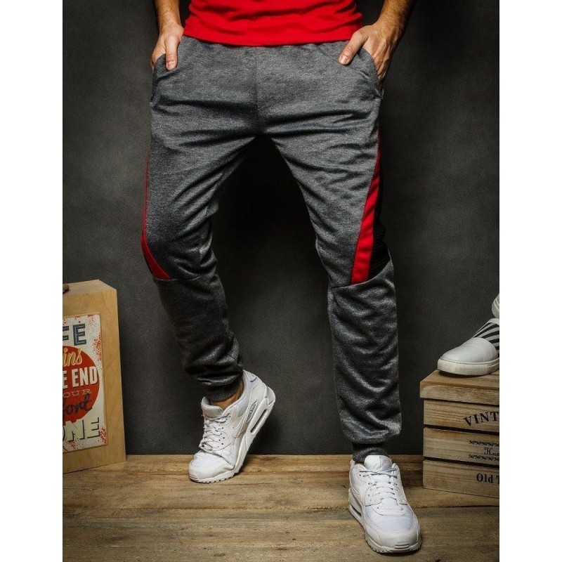 Pánske tmavosivé tepláky UX2248