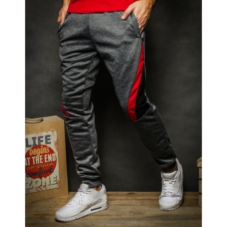 Pánske tmavosivé tepláky UX2248