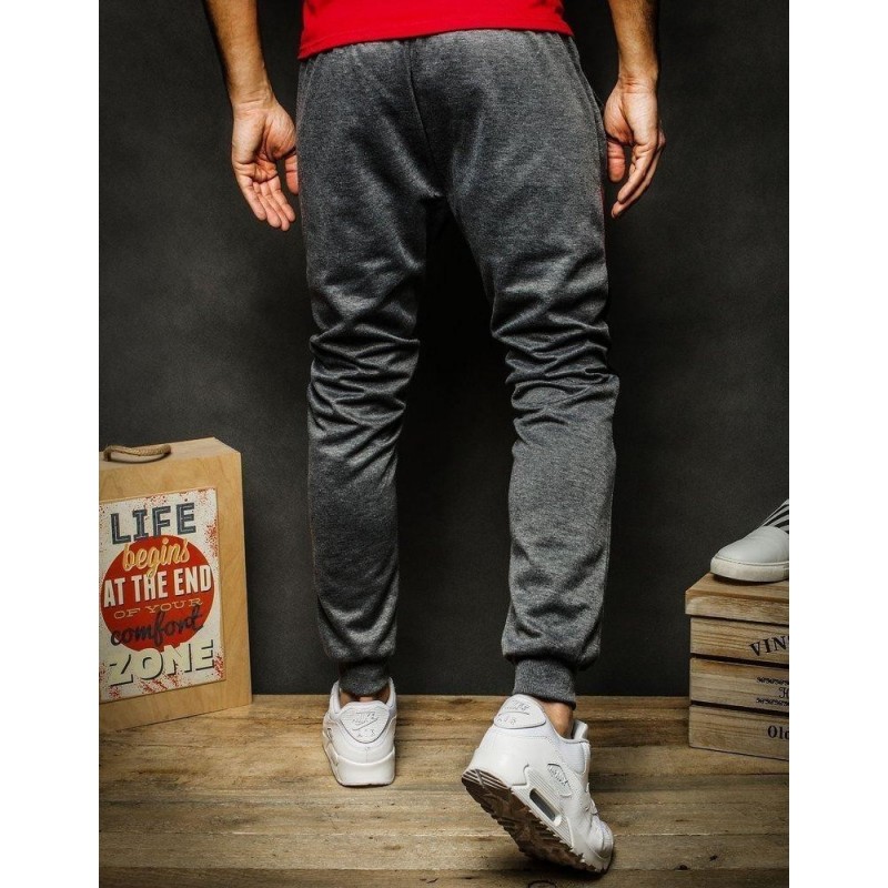 Pánske tmavosivé tepláky UX2248