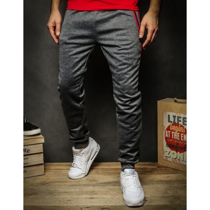 Tepláky pre mužov UX2254 - tmavosivé