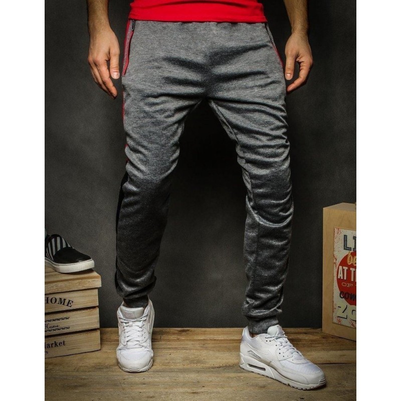 Tepláky pre mužov UX2254 - tmavosivé