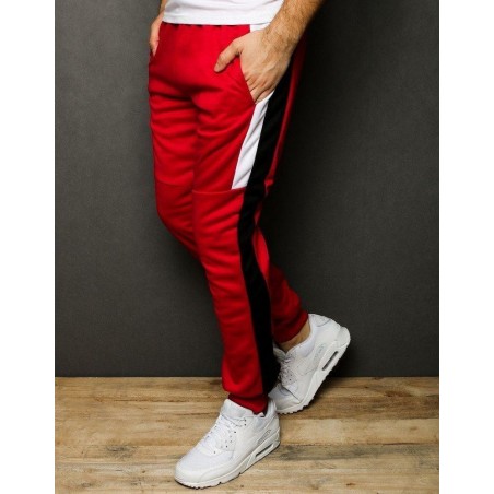 Pánske tepláky typu jogger UX2276 - červené