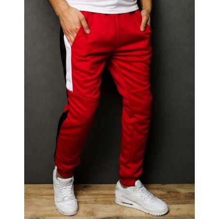 Pánske tepláky typu jogger UX2276 - červené