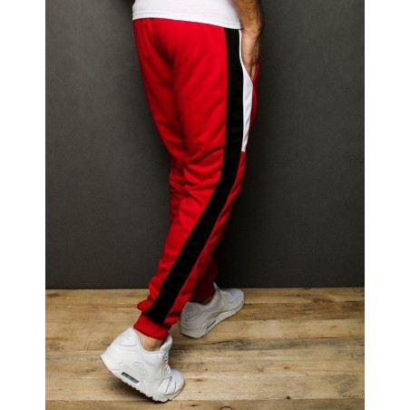 Pánske tepláky typu jogger UX2276 - červené
