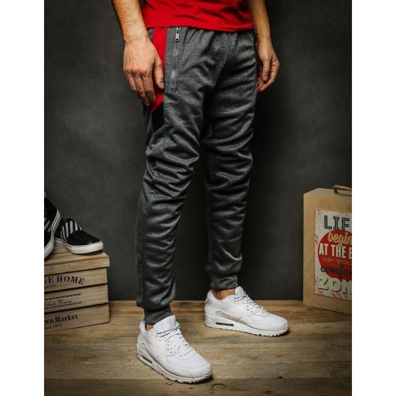 Pánske tmavosivé tepláky UX2281