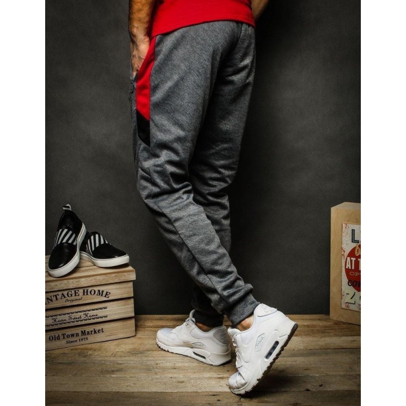 Pánske tmavosivé tepláky UX2281