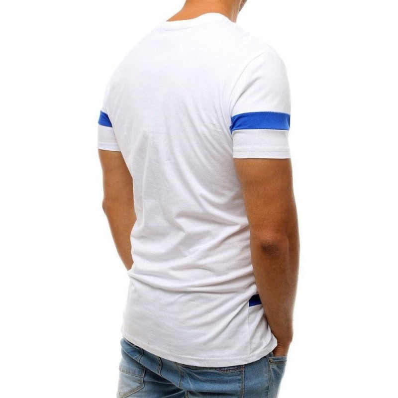 Biele pánske tričko s potlačou RX3723