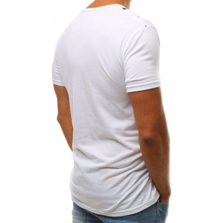 Tričko s potlačou pre mužov RX3729 - biele