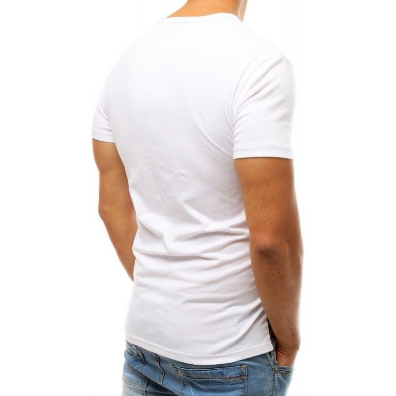 Pánske tričko s krátkym rukávom RX3733 - biele