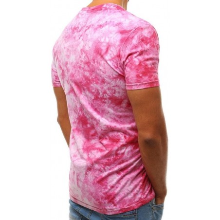 Pánske batikované tričko RX3736 - ružové