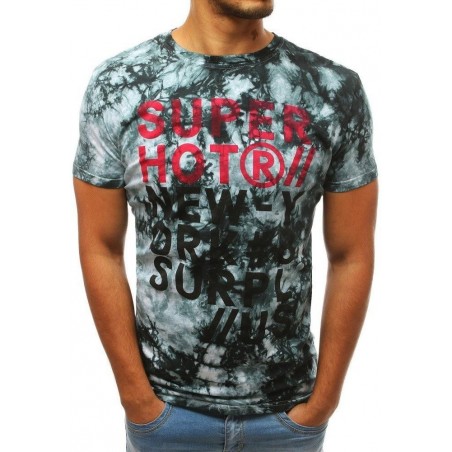 Pánske batikované tričko RX3737 - čierne