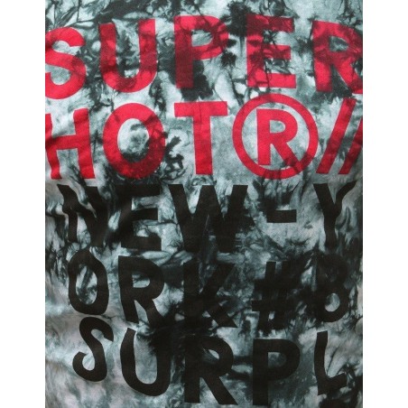 Pánske batikované tričko RX3737 - čierne