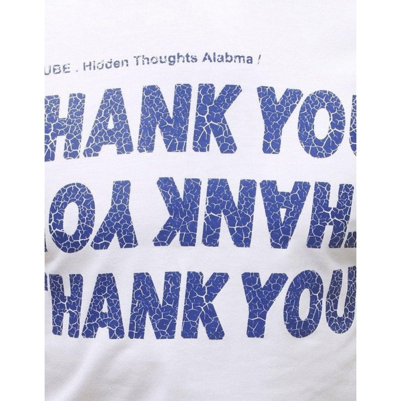 Biele pánske tričko s potlačou RX3744