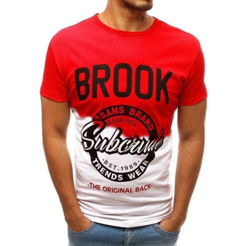 Tričko s krátkym rukávom pre pánov RX3752 - červené