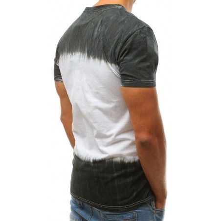 Pánske bavlnené tričko s potlačou RX3758 - tmavozelené