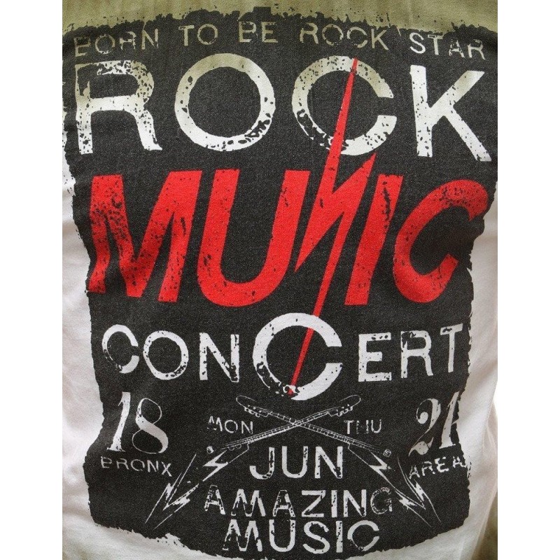 Pánske bavlnené tričko s potlačou RX3759 - zelené