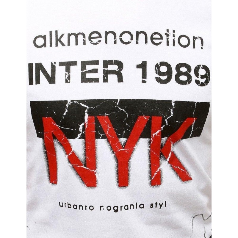 Pánske tričko s potlačou RX3764 - biele