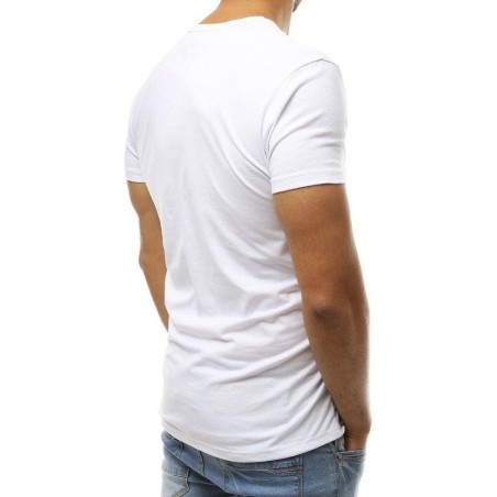 Pánske tričko s potlačou RX3764 - biele