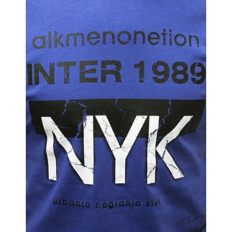 Pánske tričko s potlačou RX3765 - modré