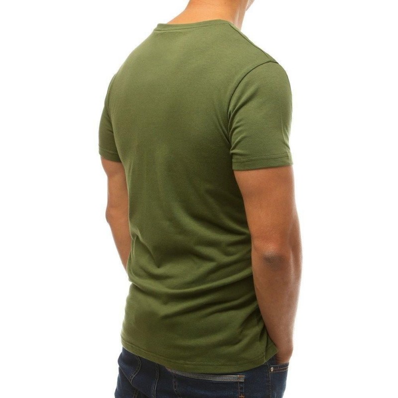 Zelené tričko s potlačou pre mužov RX3769