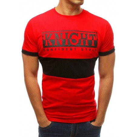 Pánske tričko s krátkym rukávom RX3776 - červené