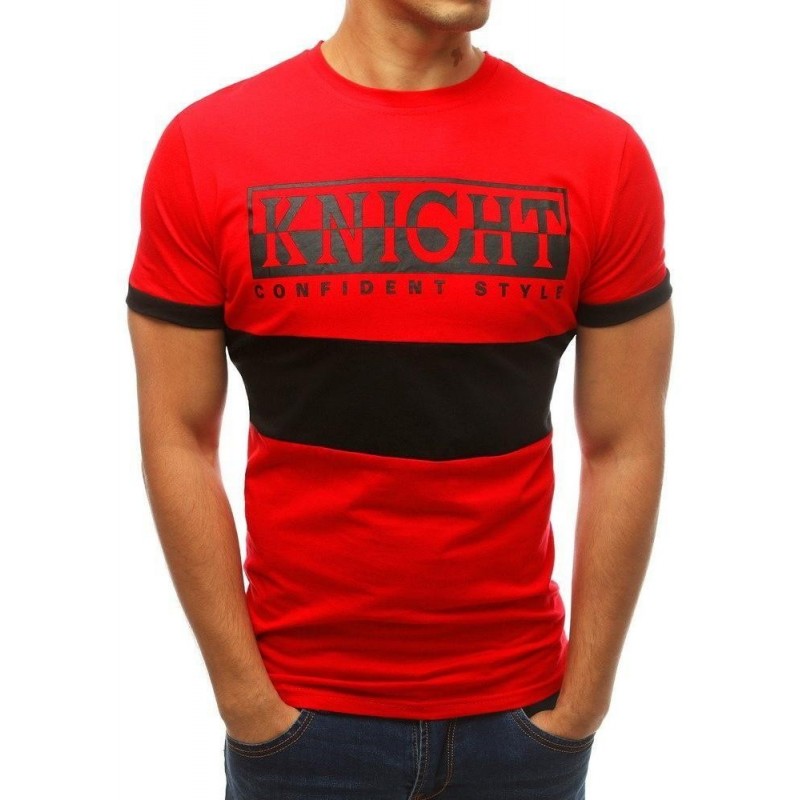 Pánske tričko s krátkym rukávom RX3776 - červené