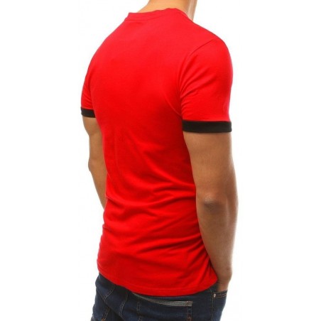 Pánske tričko s krátkym rukávom RX3776 - červené