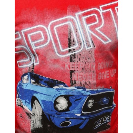 Pánske tričko s okrúhlym výstrihom RX3779 - červené