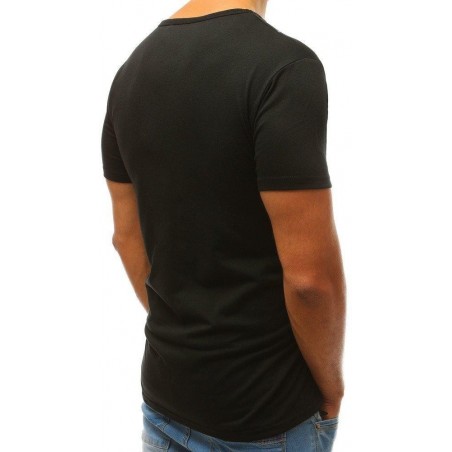 Čierne pánske tričko s potlačou RX3782
