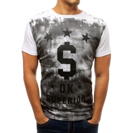 Pánske tričko s potlačou brx3788 - biele