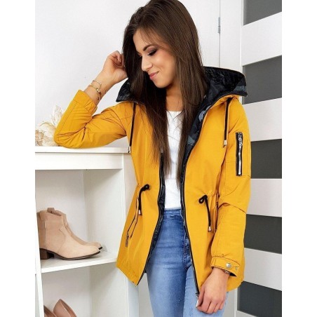 Dámska dvojstranná parka BIANCO TY1149 - žltá