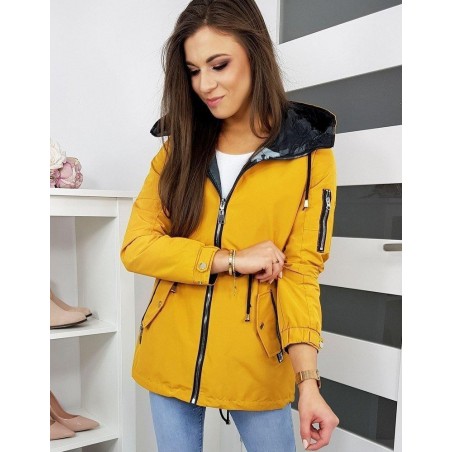 Dámska dvojstranná parka BIANCO TY1149 - žltá