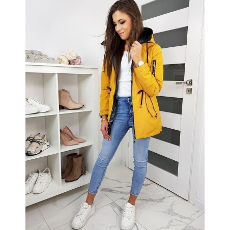 Dámska dvojstranná parka BIANCO TY1149 - žltá