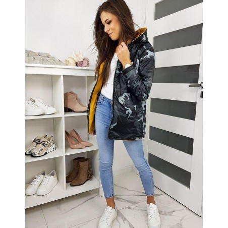 Dámska dvojstranná parka BIANCO TY1149 - žltá