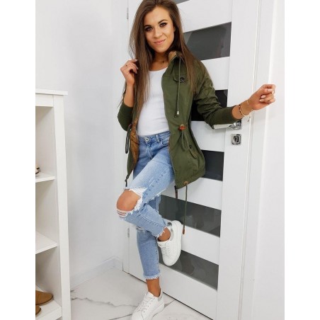 Dámska prechodná bunda PERLALIS TY1170 - olivová