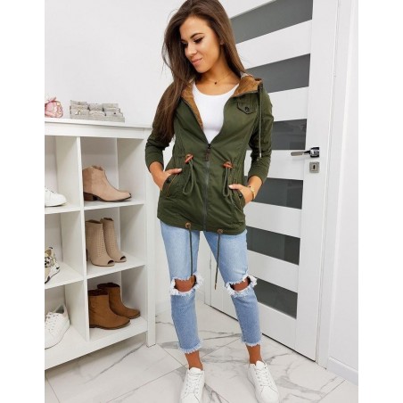 Dámska prechodná bunda PERLALIS TY1170 - olivová