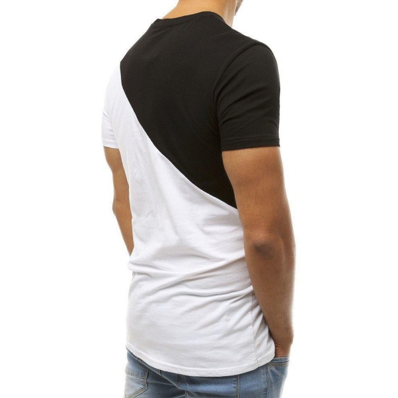 Pánske tričko s potlačou RX3740 - čierno-biele