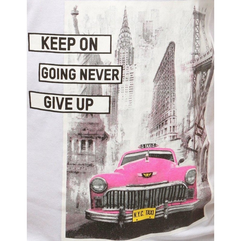 Biele pánske tričko s potlačou RX3790