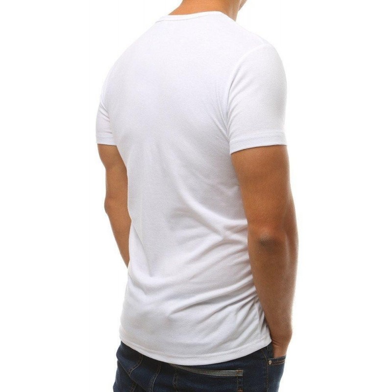 Biele pánske tričko s potlačou RX3790