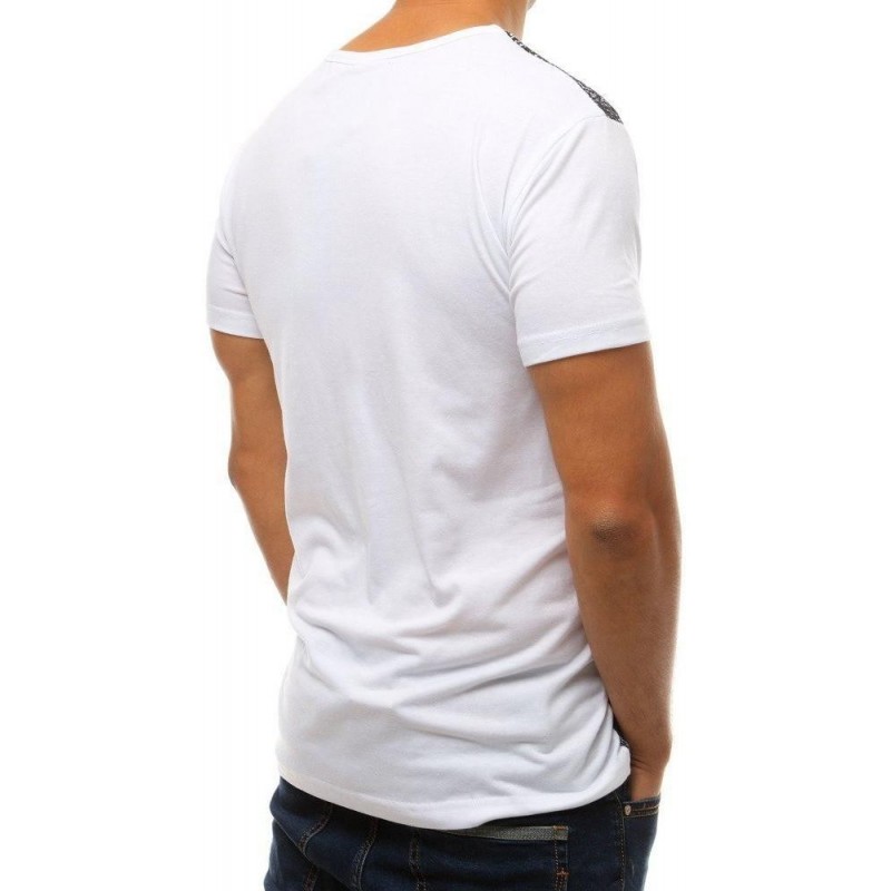 Pánske tričko s potlačou RX3793 - biele