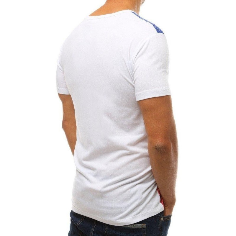 Pánske tričko s potlačou RX3795 - biele